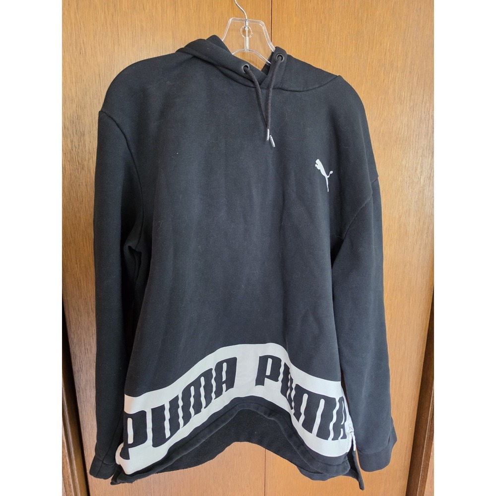 Puma Jacket XLargeBlack White Mens Pullover Hoodie Sport Lifestyle Casual Used